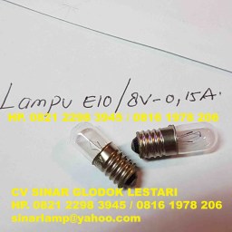 Lampu Panel E10 8V 0.15A